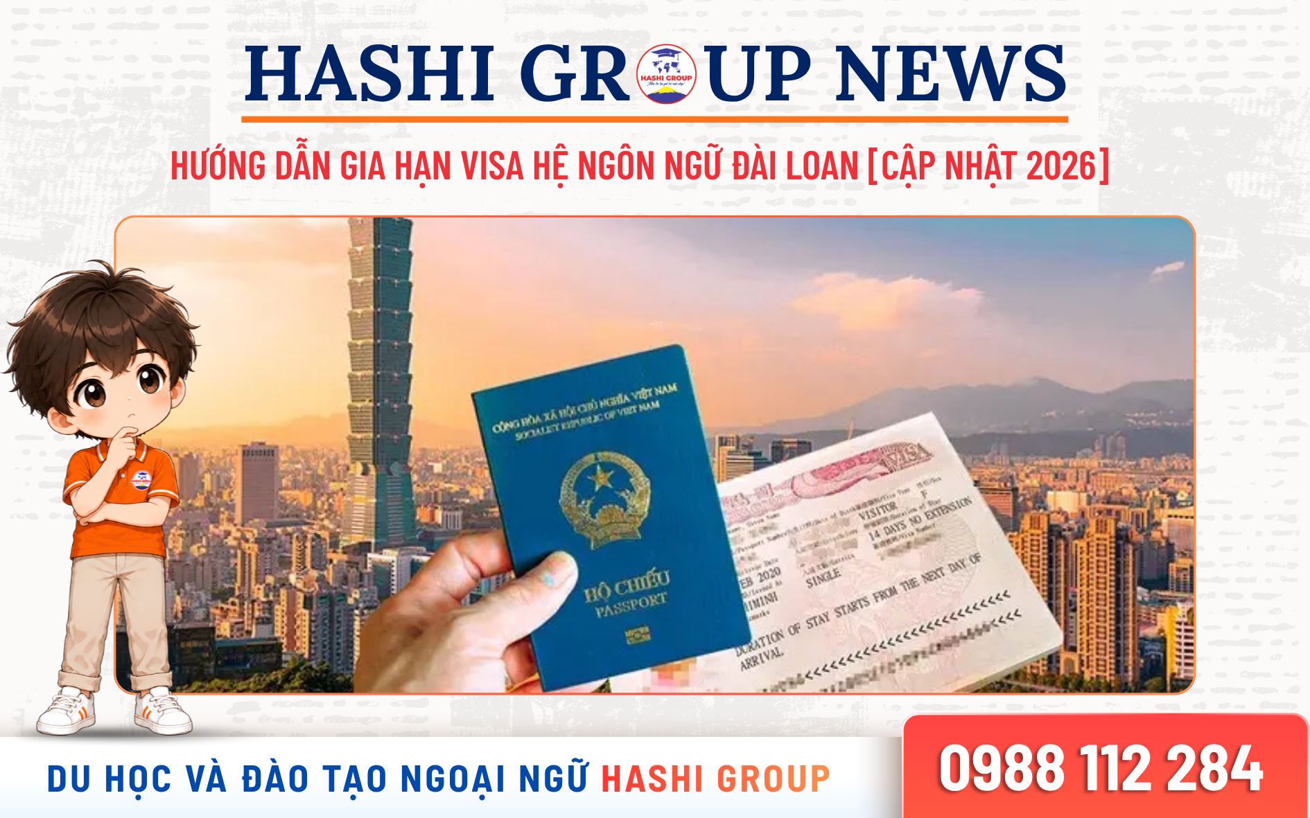 Hướng Dẫn Gia Hạn Visa Hệ Ngôn Ngữ Đài Loan Chi Tiết [Cập Nhật 2026]
